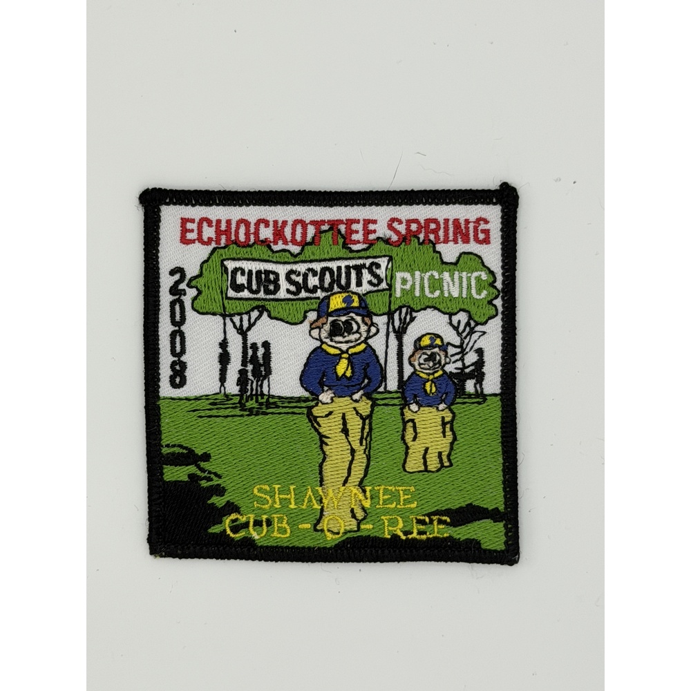 2008 Echockotee Spring Cub Scouts Picnic Shawnee Cub-O-Ree Patch Used